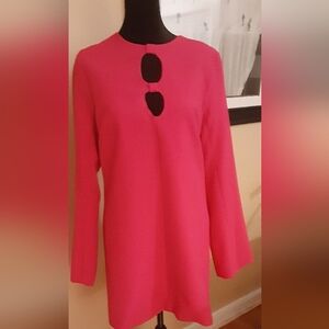 ZARA PINK/FUCHSIA KEYHOLE DRESS. NWT